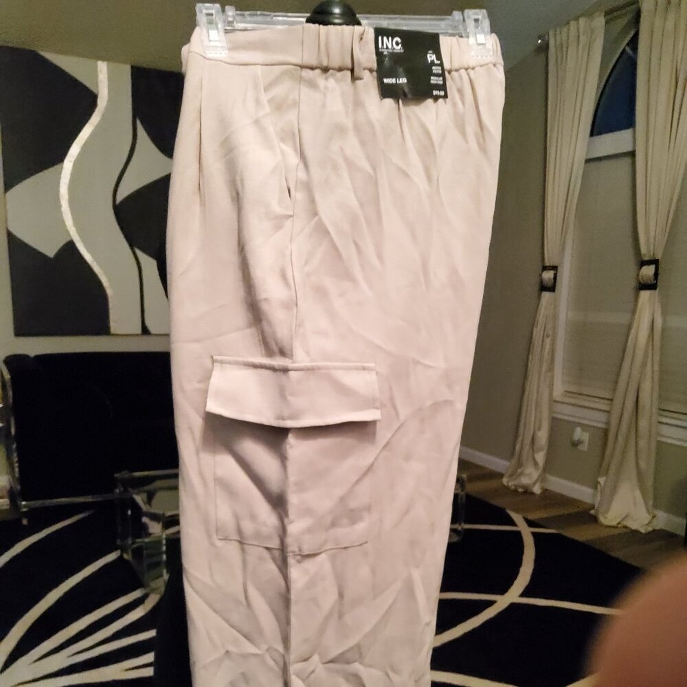 NWT  PL INC Cargo Pants Taupe